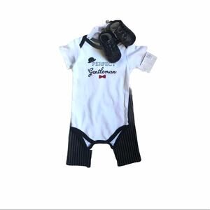 Little Treasures Baby Boy Three Piece Set Sz 9-12M
